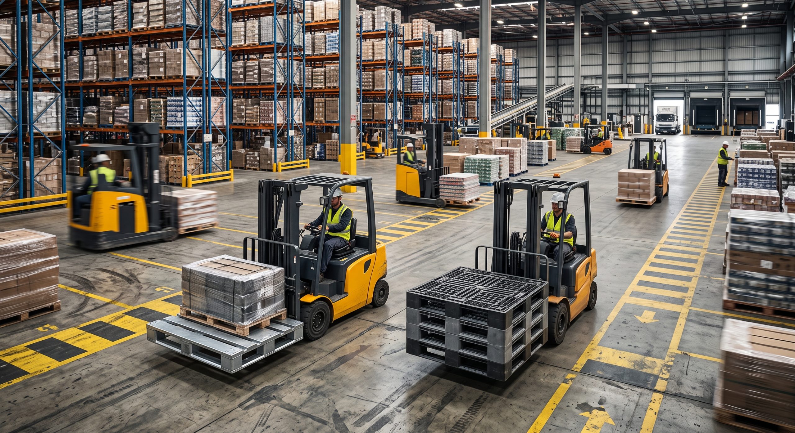 Forklift Trafiğinin Yoğun Olduğu Alanlar İçin En Dayanıklı Palet Çözümleri Nelerdir Enta Plastik